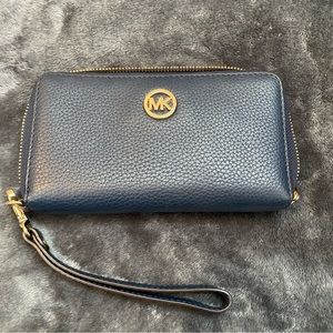 Michael Kors Wallet Woman Dark Blue
